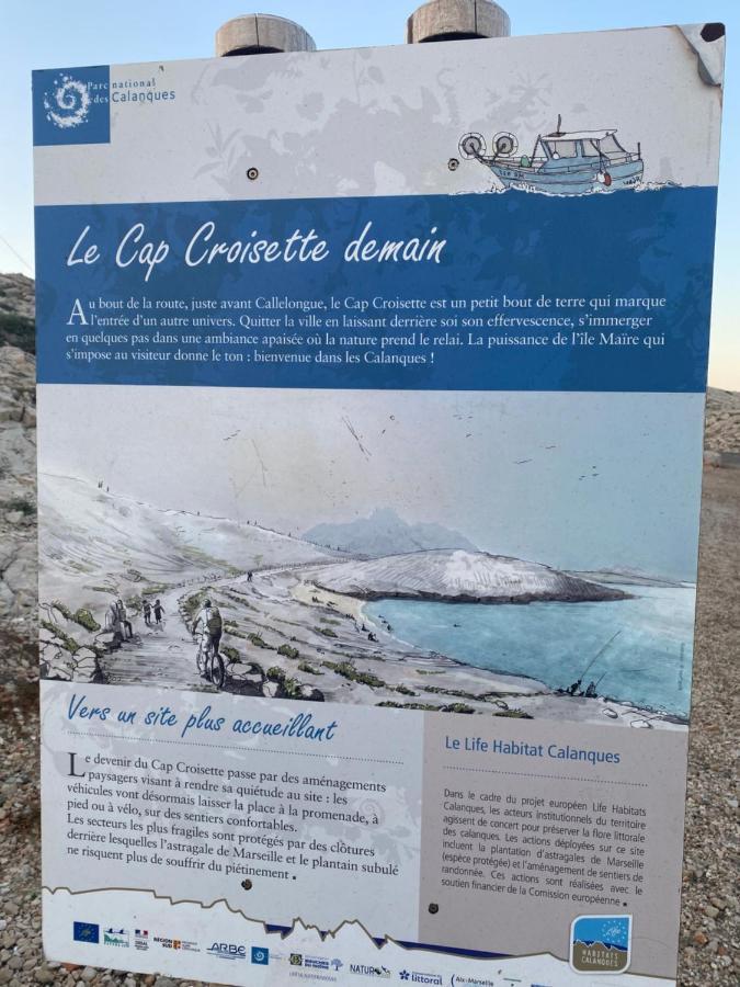 Au Coeur Du Parc National Du Massif Des Calanques, La Flibuste Des Goudes, Maison 2 Chambres, Climatisee, Jardins, Solarium, Proche Plage, Large Vue Mer 马赛 外观 照片