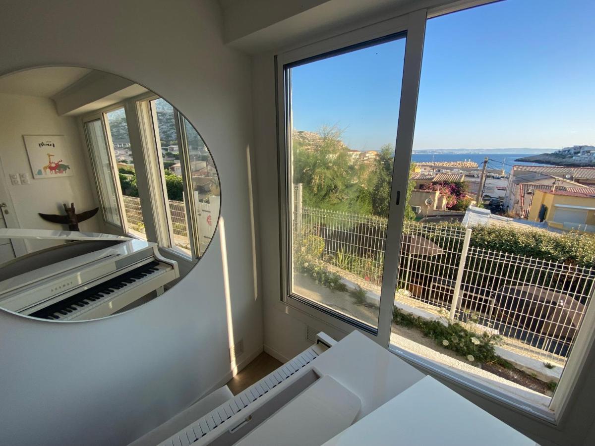 Au Coeur Du Parc National Du Massif Des Calanques, La Flibuste Des Goudes, Maison 2 Chambres, Climatisee, Jardins, Solarium, Proche Plage, Large Vue Mer 马赛 外观 照片