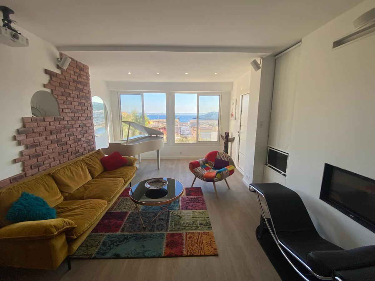 Au Coeur Du Parc National Du Massif Des Calanques, La Flibuste Des Goudes, Maison 2 Chambres, Climatisee, Jardins, Solarium, Proche Plage, Large Vue Mer 马赛 外观 照片