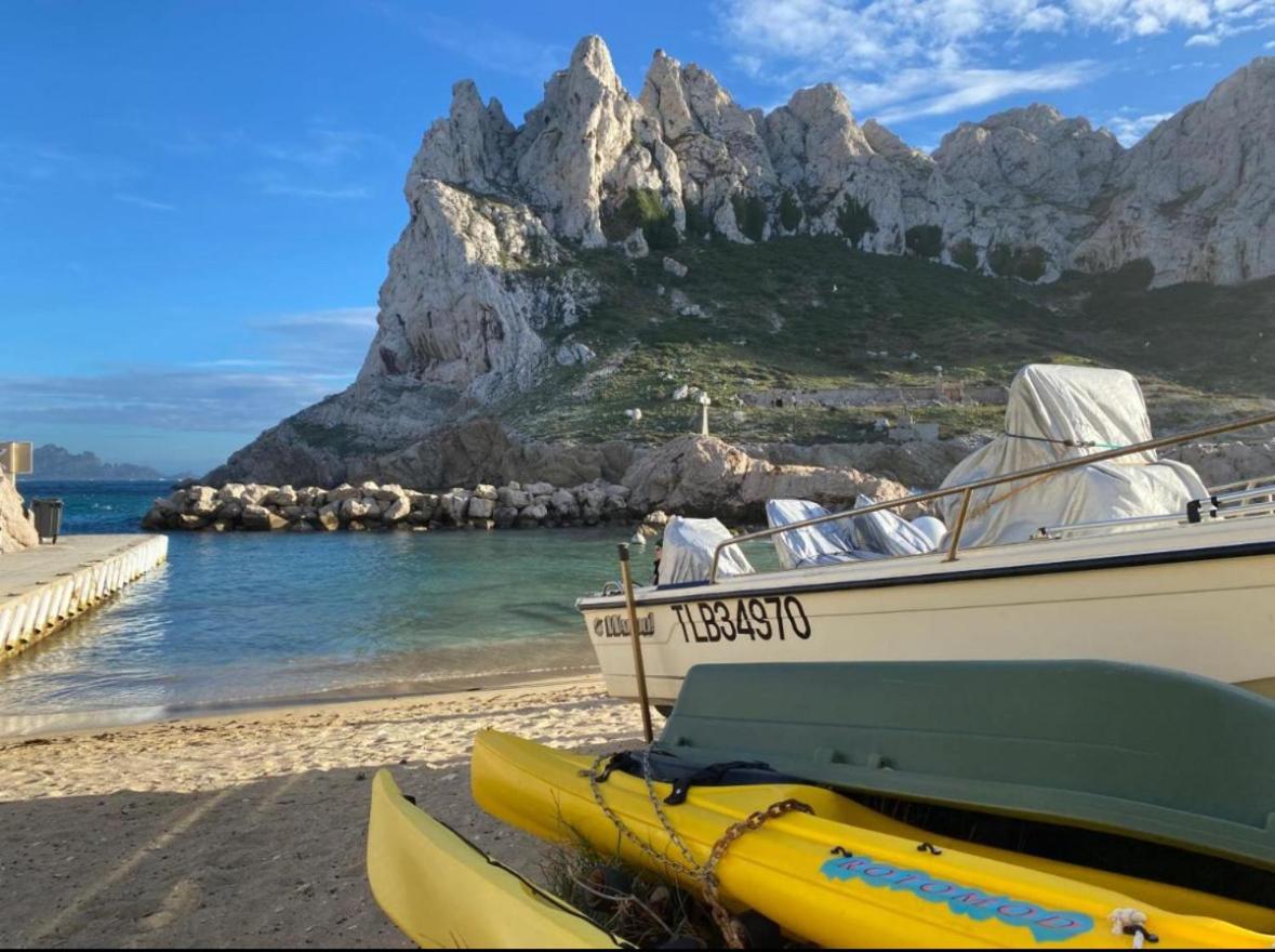 Au Coeur Du Parc National Du Massif Des Calanques, La Flibuste Des Goudes, Maison 2 Chambres, Climatisee, Jardins, Solarium, Proche Plage, Large Vue Mer 马赛 外观 照片