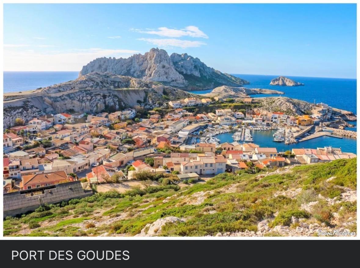 Au Coeur Du Parc National Du Massif Des Calanques, La Flibuste Des Goudes, Maison 2 Chambres, Climatisee, Jardins, Solarium, Proche Plage, Large Vue Mer 马赛 外观 照片