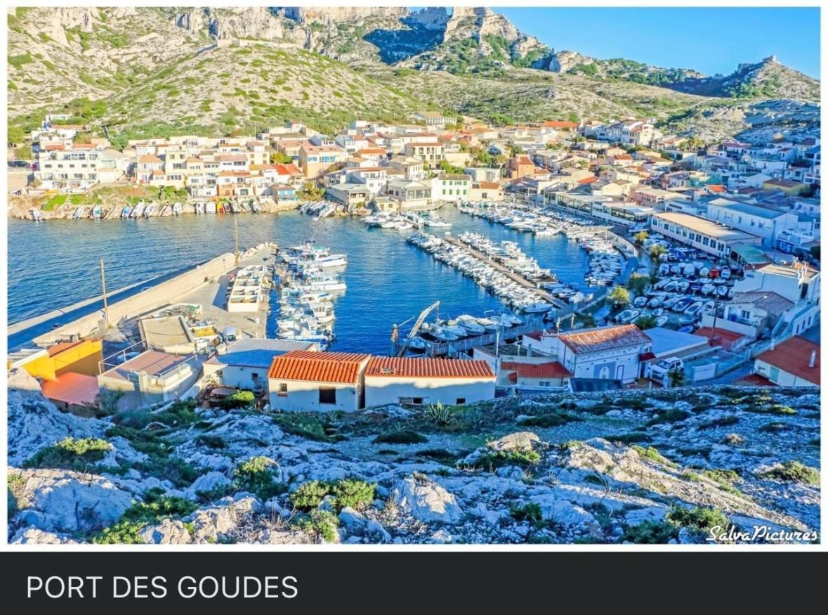 Au Coeur Du Parc National Du Massif Des Calanques, La Flibuste Des Goudes, Maison 2 Chambres, Climatisee, Jardins, Solarium, Proche Plage, Large Vue Mer 马赛 外观 照片