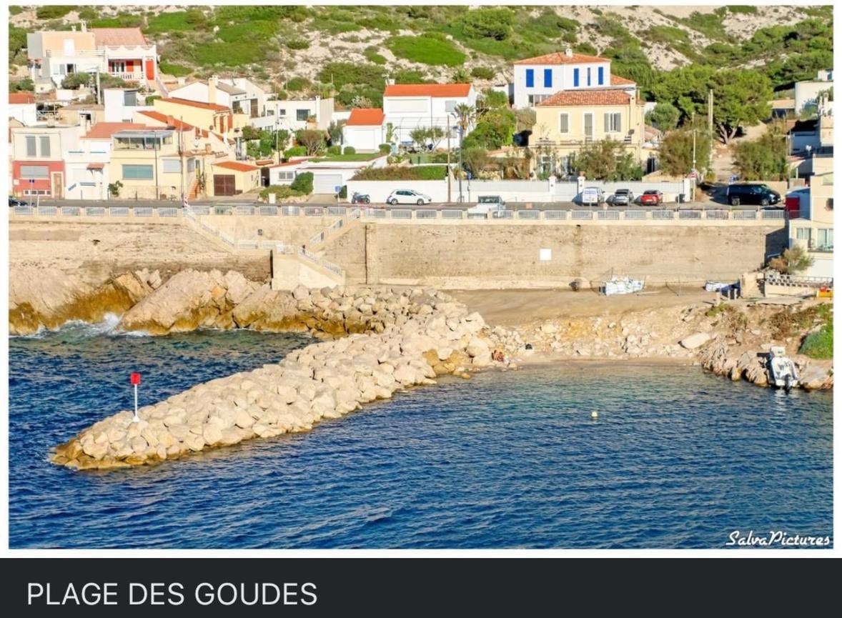 Au Coeur Du Parc National Du Massif Des Calanques, La Flibuste Des Goudes, Maison 2 Chambres, Climatisee, Jardins, Solarium, Proche Plage, Large Vue Mer 马赛 外观 照片